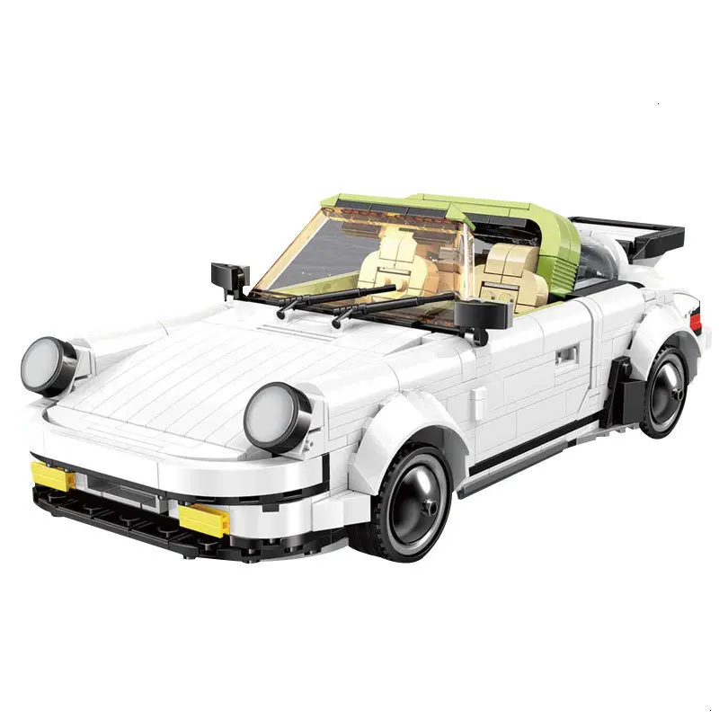 882 шт формованные строительные блоки 13103 creaatial Idea PORSCHEE TARGA детские игрушки Кирпичи супер модель автомобиля рождественский подарок