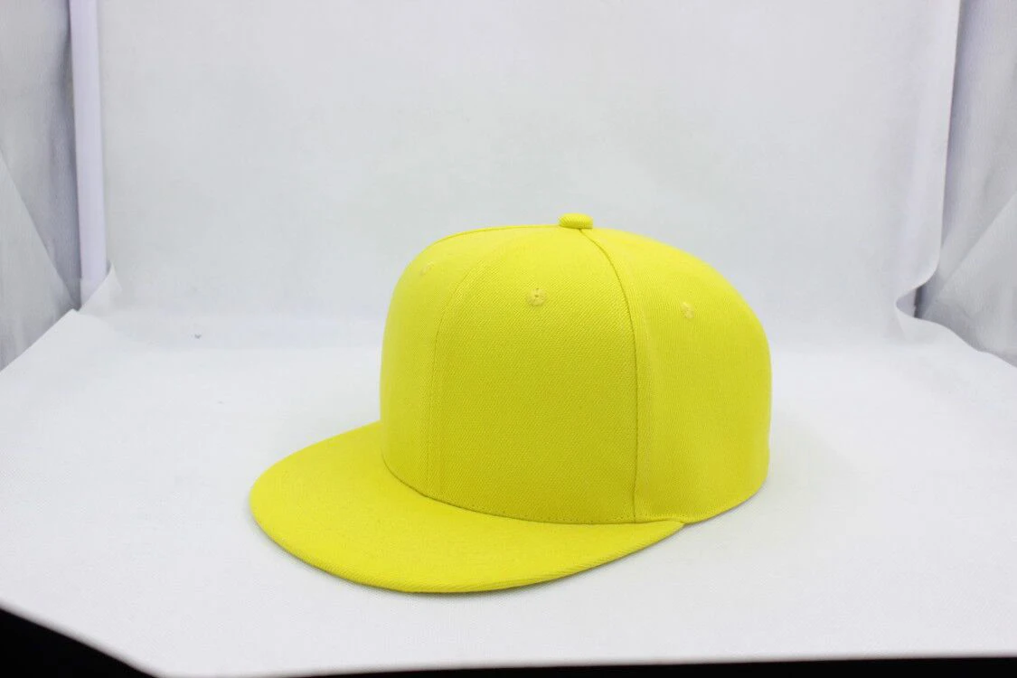 Yellow Новая бейсболка DIY Логотип заказной бренд бегущая Snapback хлопчатобумажные вышитые буквы оптом Высококачественная бейсболка в стиле хип-хоп - Цвет: Yellow