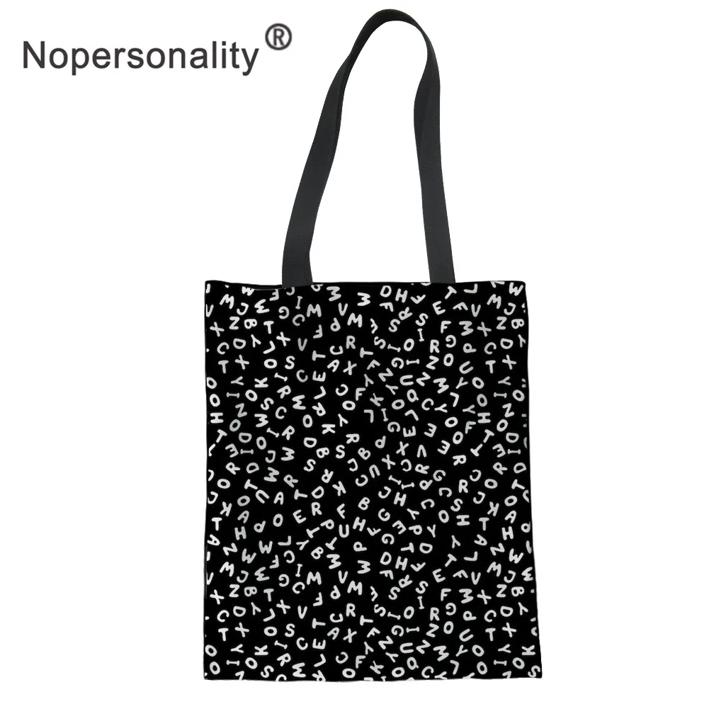 Nopersonality в виде математических формул и Doodle шаблон парусиновые сумки из натуральной кожи Для женщин сумка через плечо для девочек персонализированные женские сумки с верхней ручкой - Цвет: Z4543Z22