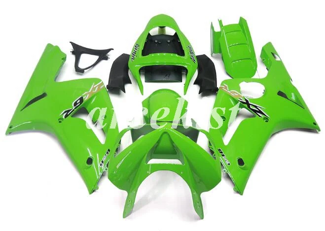 OEM Качество Литья Под Давлением Мотоцикл ABS Обтекатели комплект подходит для kawasaki Ninja zxzx6r 636 2003 2004 пользовательские зеленый глянцевый