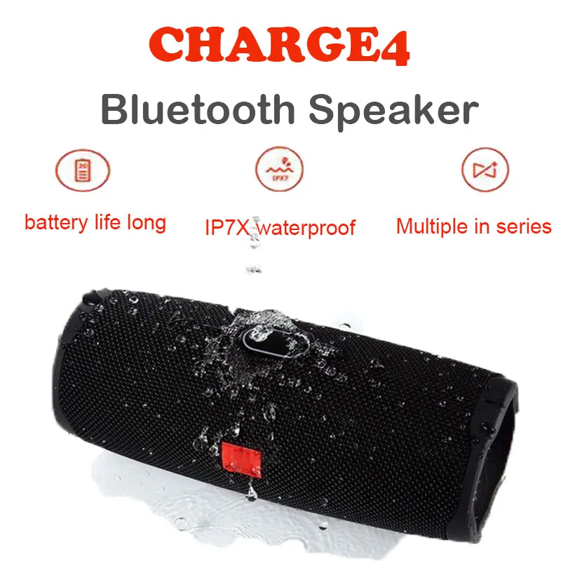 20W bass Stereo sound Bluetooth Speaker Portable Wireless Charge4 outdoor column sound bar subwoofer With USB TF card FM radio