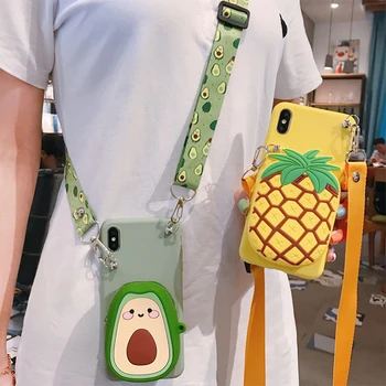 

Zipper Wallet Cartoon Phone Case for Samsung Galaxy Note 8 9 10 Pro S7 Edge S8 S9 plus S10 5G S10E cute Soft silicone Cover