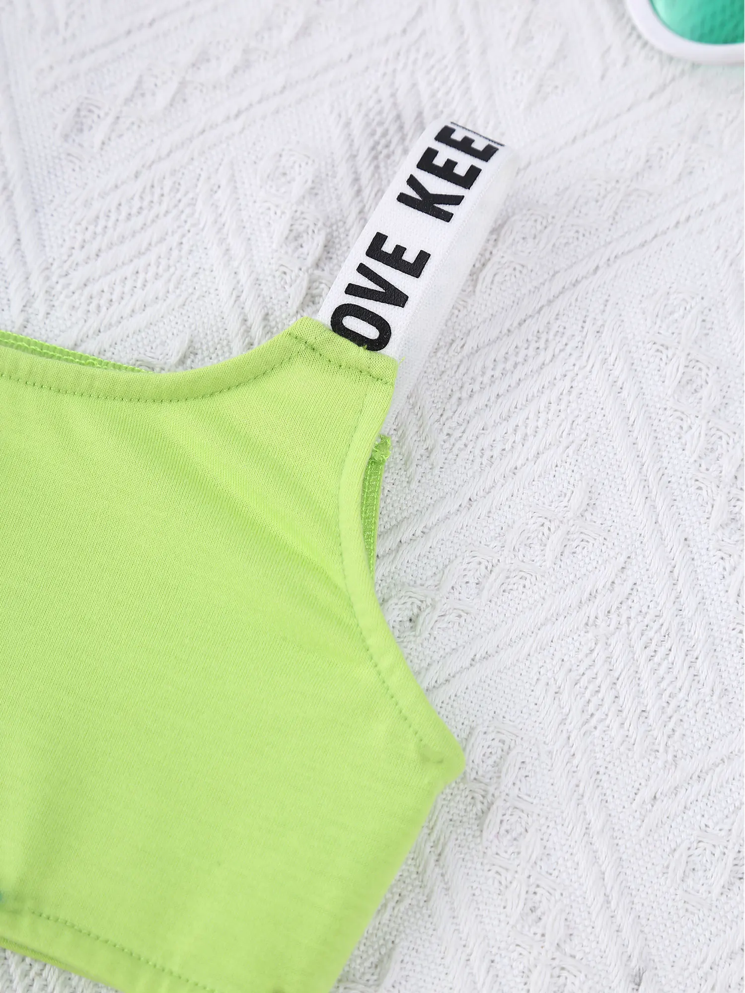 Hip Hop Girls Kids Tracksuit Suit Sport Bra Vest Crop Top And Shorts Jazz Dance Outfits