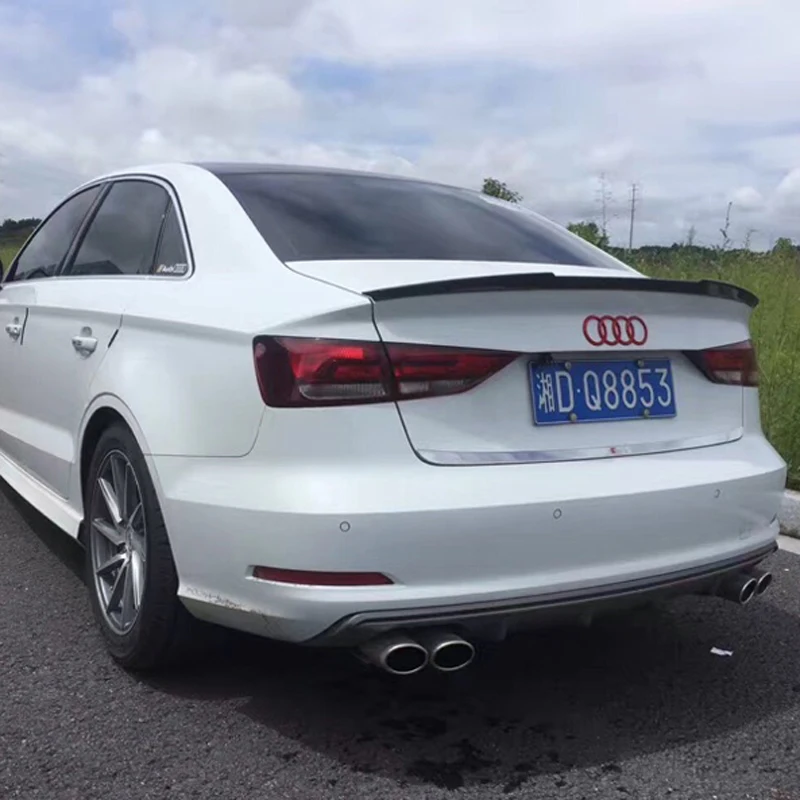 Задний спойлер на багажник для Audi A3 S3 Sedan 4Doors 2013 2014 2015 2016 2017 2018|Спойлеры и крылья| |