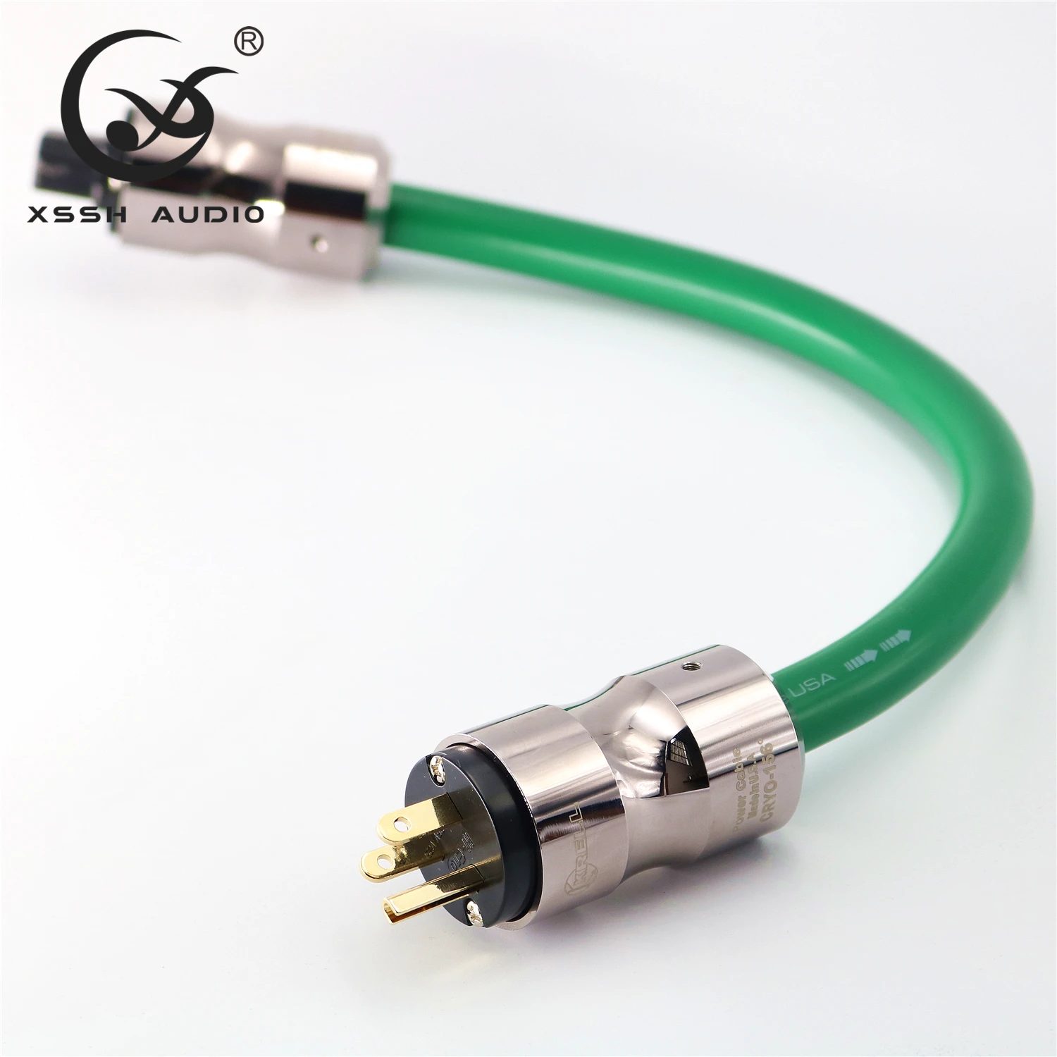 Hi end Hifi OFC кабель питания шнур 1 м 2 м 3 м 4 м 5 м провод с IEC AC Женский Мужской Чистый медный плакированный золотой разъем питания