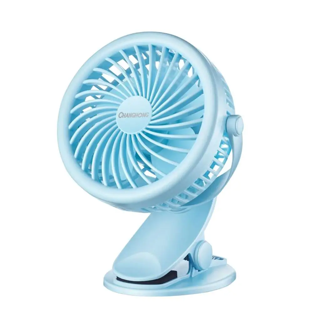 USB клип вентилятор Tischventilator мини вентилятор ноутбук, лэптоп, компьютер вентилятор вращения 360 Регулируемая скорость ветра - Цвет: blue