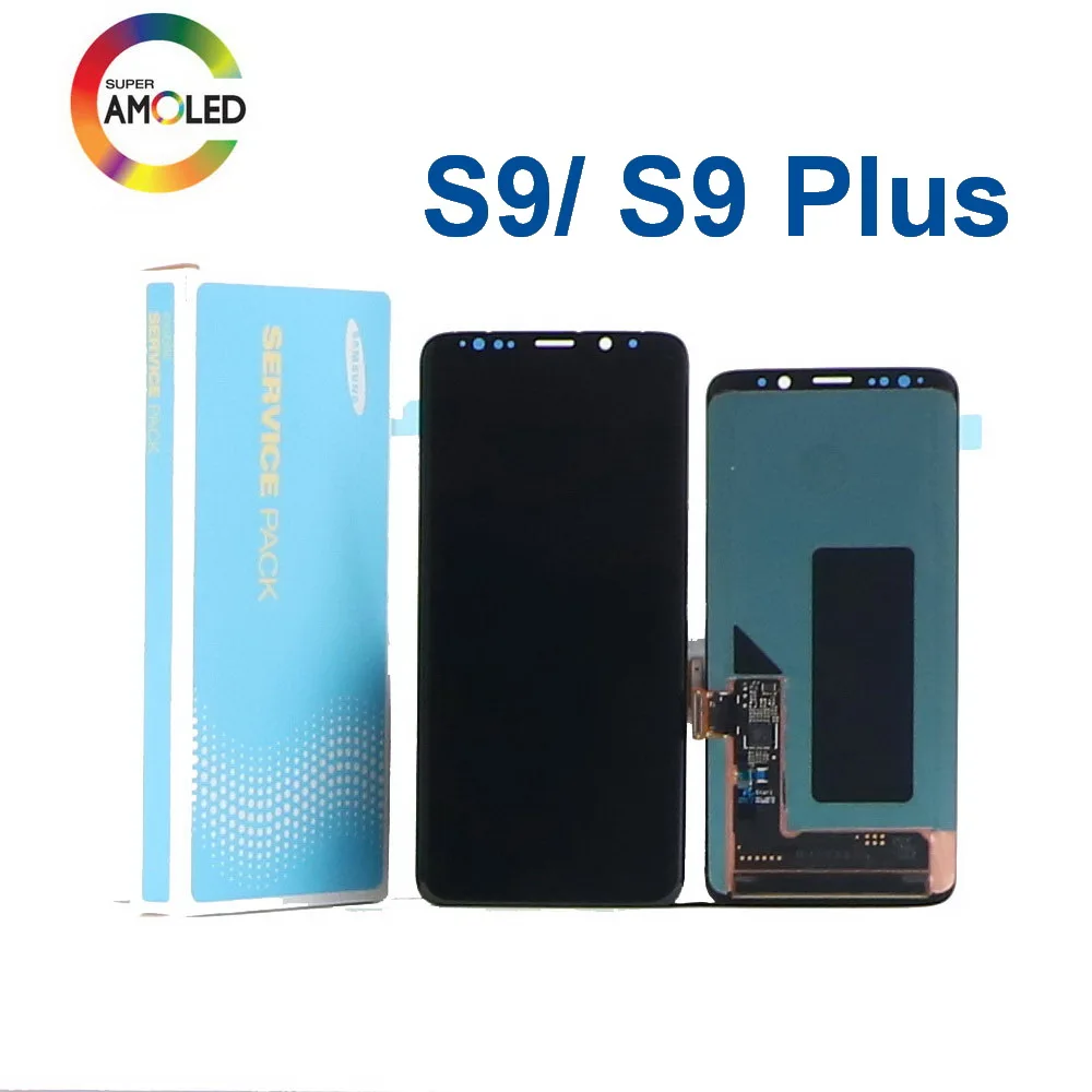 100% Originele Super Amoled Vervanging Voor Samsung Galaxy S9 Lcd Touch Screen Digitizer Met Zwart Dot Pixel S9 Plus G960 g965