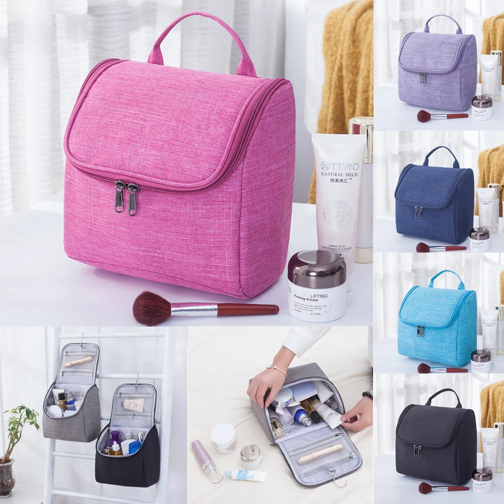 Large Capacity Makeup Organizer Oxford Cloth Wash Bag Hanging Cosmetic Storage Bag Waterproof Trave