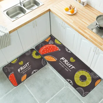 

Entrance Door Mat Carpet Stain Resistant Oil Absorption Kitchen Bathroom Hallway Door Mats Creative Printed Picture Mat Carpet