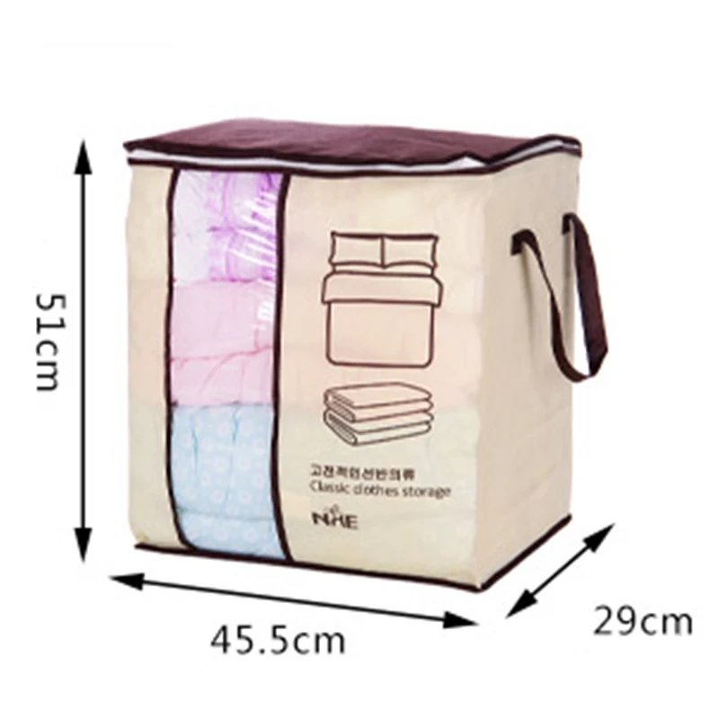 Портативный сумка для хранения одежды органайзер для шкафа, гардероба одежды сумка для хранения для Стёганое одеяло Одеяло постельные принадлежности Костюмы сумка