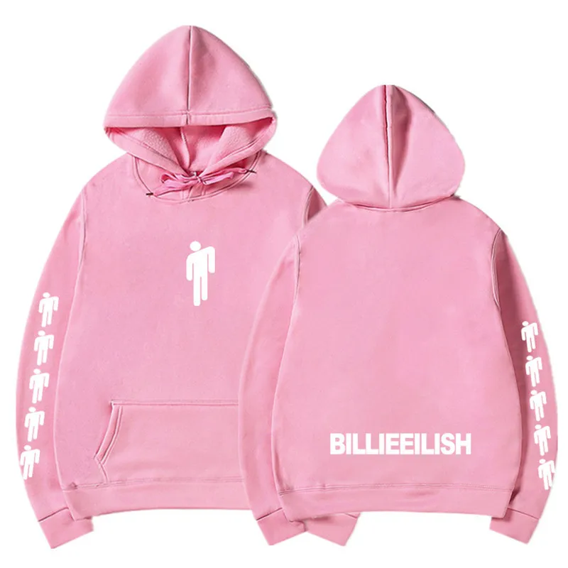 Розовый Billie Eilish Hang Neon женская/мужская толстовка с капюшоном с длинным рукавом Don't Smile At Me Толстовка зеленая Eilish одежда для продажи трендовая Толстовка - Цвет: Розовый