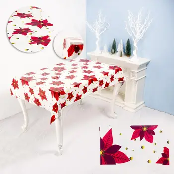 

New Year 2021 Table Decorations Disposable Tablecloth DIY Christmas Navidad Xmas Ornaments Decor Natal For Home Decorations U2N4