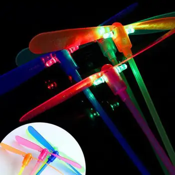 

Ant Luminous Flying toys Kpop Lightstick Lightsaber Juguetes army bomb star Light up Glow In The Dark Flying Bamboo Dragonfly