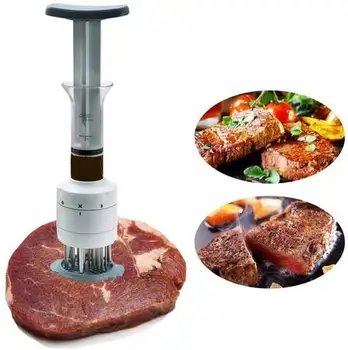 

Stainless Steel Meat Marinade Injector Barbecue Seasoning Injectors Meat Tenderizer Kitchen Gadgets BBQ Cooking Tools Hot