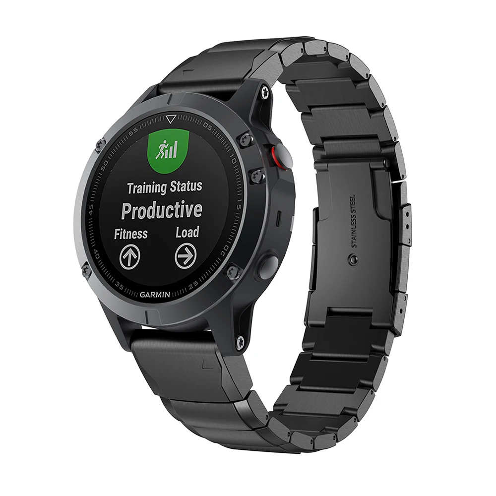 UEBN 22 мм Быстрый ремешок из нержавеющей стали для Garmin Fenix 6 5 Plus ремешок для Forerunner 935 945 Approach S60 S50 ремешок для часов