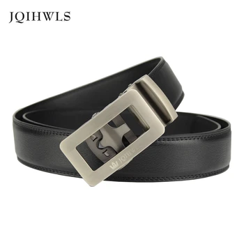 

Men's Belt Genuine Leather Business Strap Male Belts For Vintage Automatic Buckle For Jeans Men Fashion High Quality designer