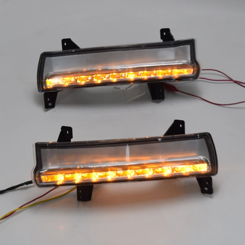 СВЕТОДИОДНЫЙ DRL Дневной светильник противотуманная фара автомобиля 12V для бега светильник s для Jeep Compass