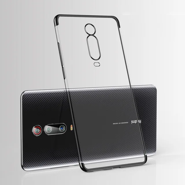 Чехол для Xiaomi mi 9 T, чехол для Xio mi Red mi K20 Pro mi 9 Pro mi 9 T, Прозрачный бампер, ТПУ, силиконовый чехол, красный mi 9 T Pro, чехол s On - Цвет: Черный