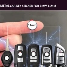2 шт. 11 мм автомобильный брелок круглая металлическая эмблема символьная наклейка логотип для BMW Автомобильная наклейка для BMW 11 мм Автомобильный брелок для ключей Наклейка Качество