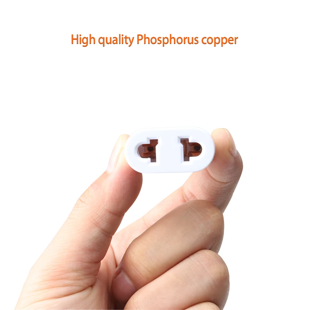 US to EU Europe Plug Power Adapter White Travel Power Plug Adapter Converter Wall Charger plug