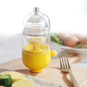 

Plastic Kitchen Tool Egg Pudding Maker Egg Scrambler Shaker Whisk In Shell Hand Powered Concise Egg Maker/