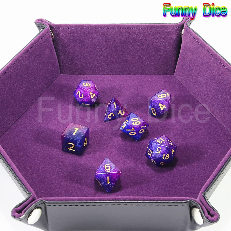 Полиуретановая кожа складной шестигранный многоцветный лоток из мягкого