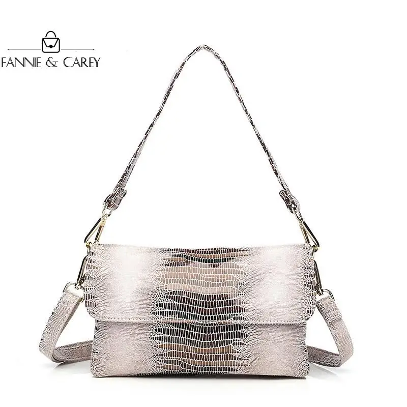 New Leather Bags Women Small Serpentine Bag Luxury Handbags Design Shoulder Fashion With Chain Solid Color Clutch | Багаж и сумки