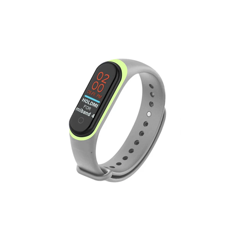 07 Силиконовый браслет для Xiaomi mi, 4 ремешка, браслет, ремешок для mi Band 4, аксессуары, браслет для mi Band 4, ремешок на запястье, 22 цвета - Цвет: 07