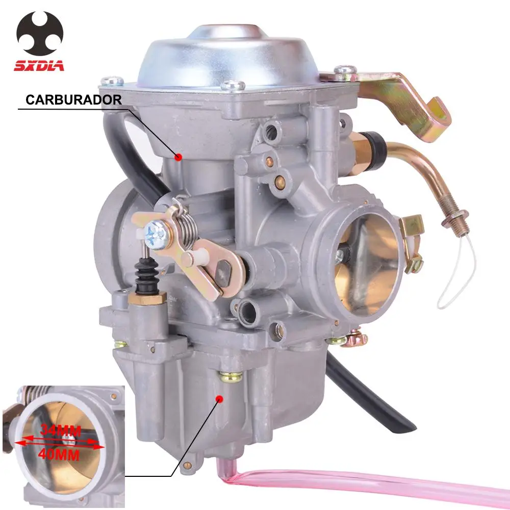 34 мм Карбюратор Carb для Roketa Jianshe Hensim GN250 GN300 ATV-11 JS400 YamaBuggy 400 JS400-7 Scout HS400 300CC~ 400CC мотоцикл