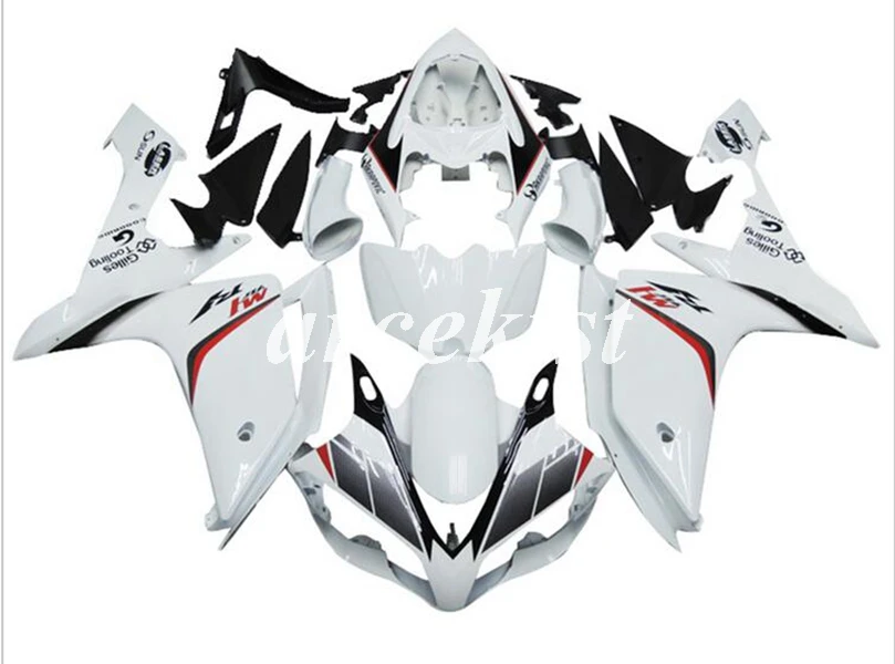 4 подарки литья под давлением ABS мотоцикл обтекатели комплект подходит для YAMAHA YZF-R1 2007 2008 07 08 корпус набор на заказ белый