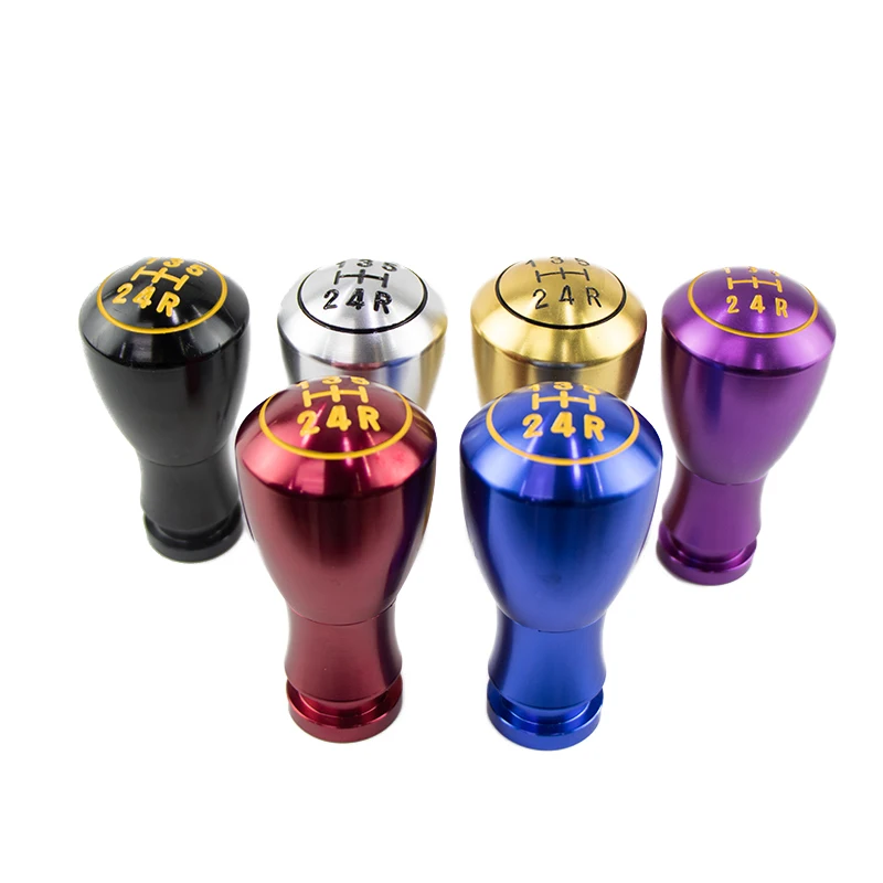 Универсальный 5 Скорость автомобиля Шестерни переключения ручка ручного авто салон автомобиля рычаг переключения передач Ручка автомобильный Стайлинг 6 цветов