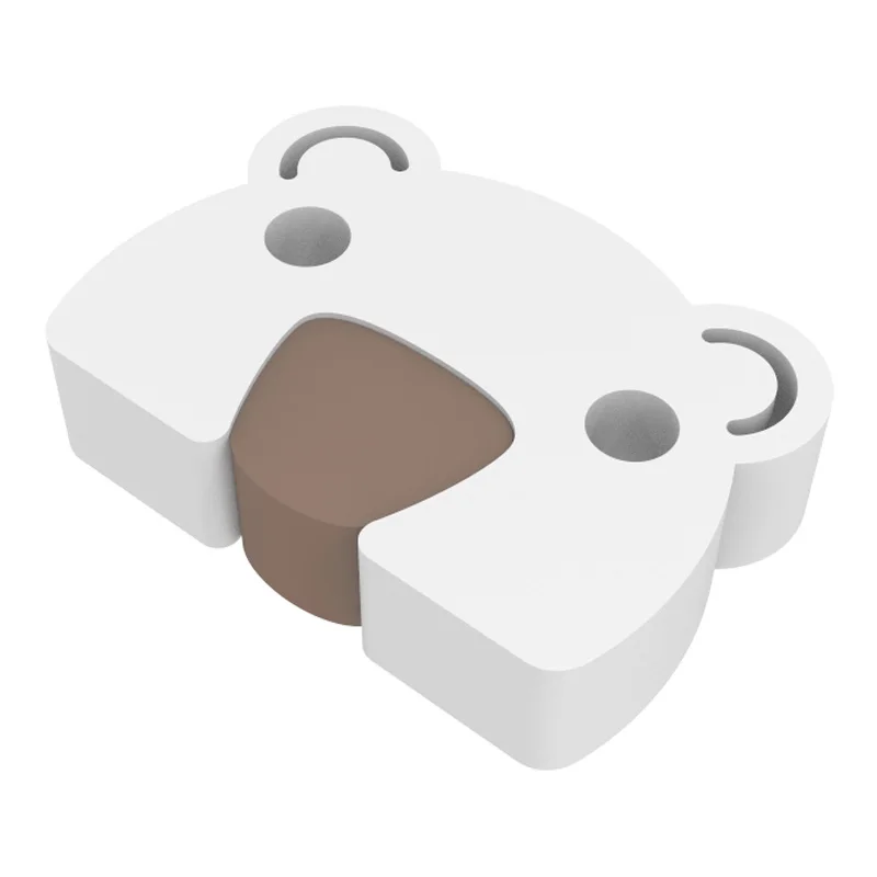 Rubber door stop Door Stopper Baby Safety Cartoon Animal Thick Door Block Anti-Pinch Hand Kids Children Finger Protect White Eva Stoppers
