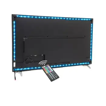 

1Pcs Multicolor LED RGB Strip USB LED TV Backlight RGB Strip Light Kit With 44Key TV Back Lighting Kit Home Theater Decoration