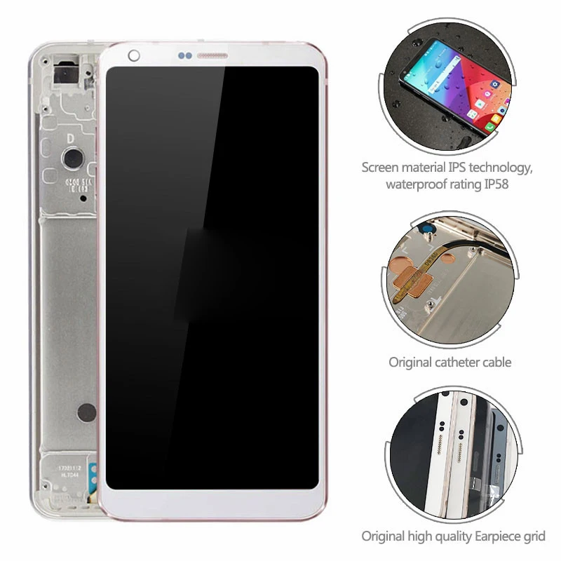New Original 5 7 IPS For LG G6 H870 H871 H872 LS993 VS998 Touch Screen Digitizer 2