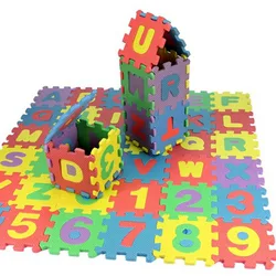 Tapis de jeu en mousse EVA pour enfants, 36 pièces, Puzzle Alphabet chiffres, tapis de sol pour enfants, lettres, jouets de sécurité pour enfants 
