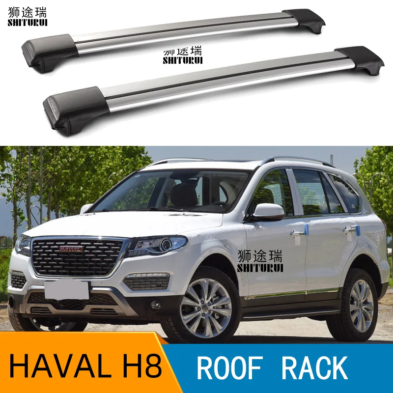 2 шт штанги на крышу для внедорожника Great Wall-HAVAL H8 [2013-] боковые штанги из алюминиевого сплава поперечные рельсы, багажник на крышу, багажная нагрузка 100 кг, внедорожник