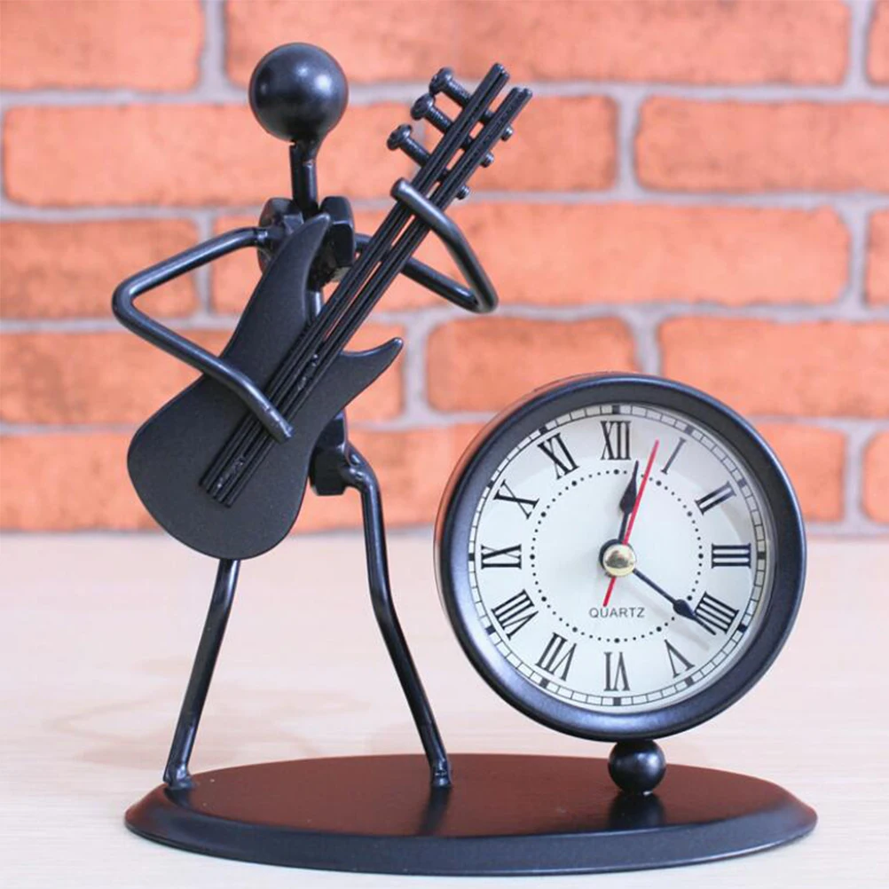 Music Iron Man Shape Watch Pendulum Metal Handicraft Decoration Pendant - Guitar | Дом и сад