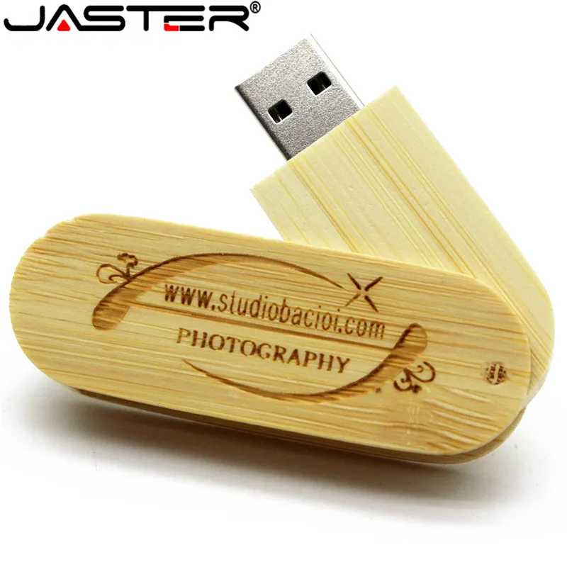 JASTER вращающийся деревянный флэш накопитель 4G 8 ГБ 16 32 подарок прямоугольный u диск