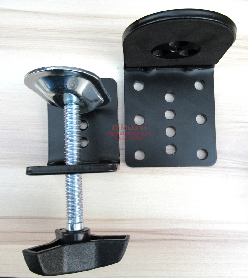 DL-M902-140 full motion rotate grommet clamp base steel single 10"-27" monitor desk bracket double arm desktop support 0-9.9kg