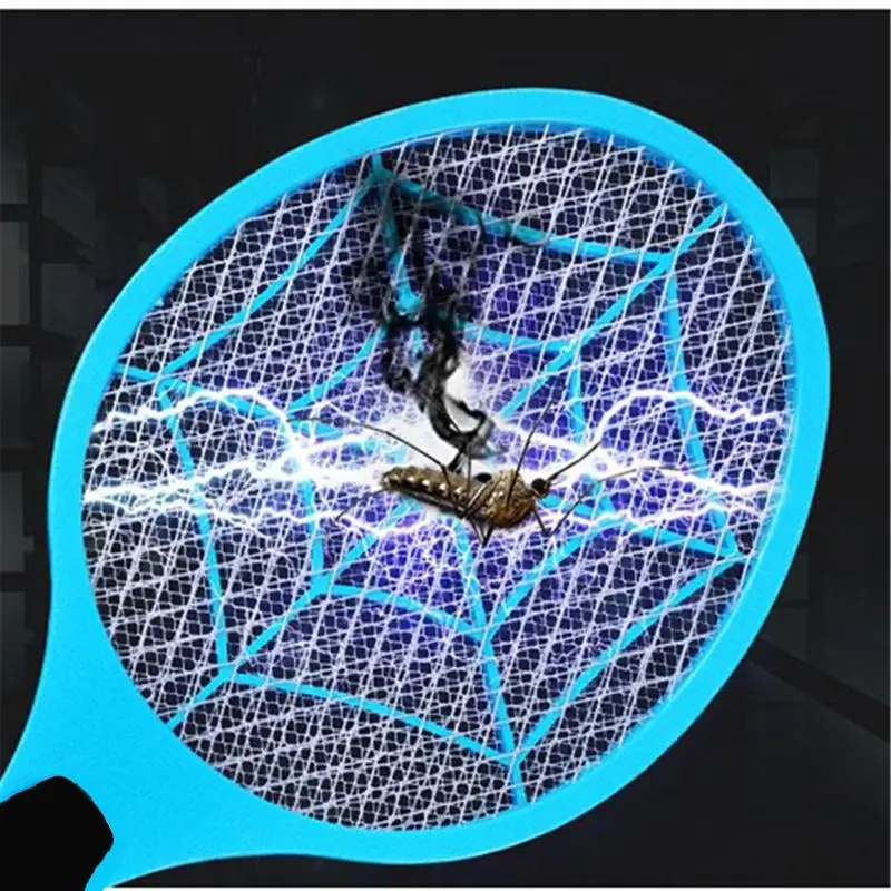 Electric Fly Swatter Handheld Electronic Swat Bug Mosquito Insect Wasp Zapper Killer