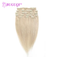 Best Offers BUGUQI Hair Clip In Human Hair Extensions Brazilian #24 Remy 16- 26 Inch 100g Machine Made Clip Human Hair Extensions Best Offers BUGUQI Hair Clip In Human Hair Extensions Brazilian #24 Remy 16- 26 Inch 100g Machine Made Clip Human Hair Extensions