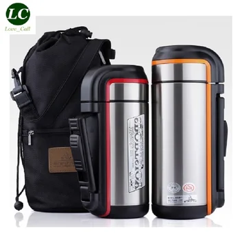 

1PC Insulation pot WITH BAG outdoor 1800ml Vacuum flask stainless steel Vacuum travel kettle vehicle-mounted