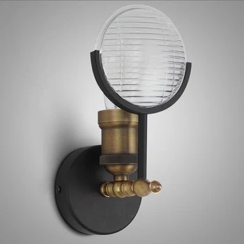 

Sale LOFT Retro American Iron Wall Lamp For Corridor Home Living Room Balcony Bedroom Dining Room Fashion Creative Artistic