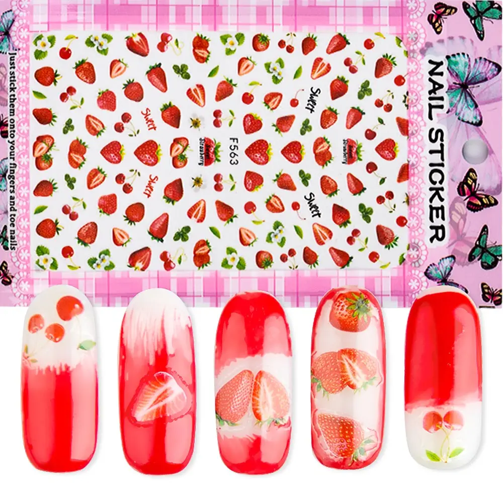 

1 Sheet 3D Embossed Nail Sticker 2019 New Fashion Adhesive DIY Manicure Slider Nail Art Tips Decorations Decals