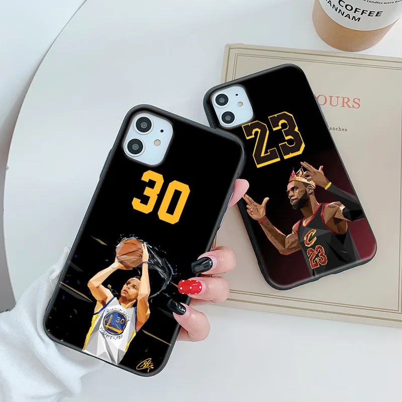

basketball star soft case for iphone 12 11 pro x xs max xr 8 7 6 6s plus SE 2 matte silicon phone cover Sports coque fundas capa