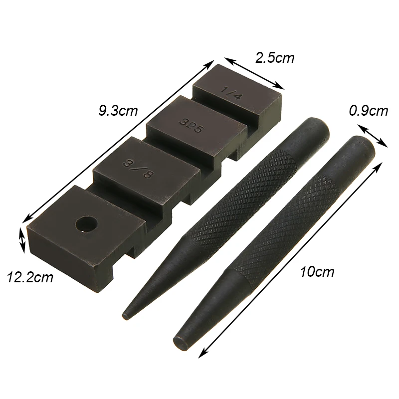 Skup 1 zestaw Mayitr Punch Breaker + narzędzia stolarskie kieszonkowa prowadnica do piły łańcuchowej ogniwo łańcucha Revit Punch Breakers Joiner Tool elektronarzędzia akcesoria