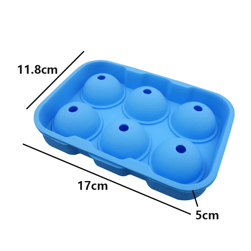 Многоцветная форма для изготовления кубиков льда виски круглая ледяная плитка