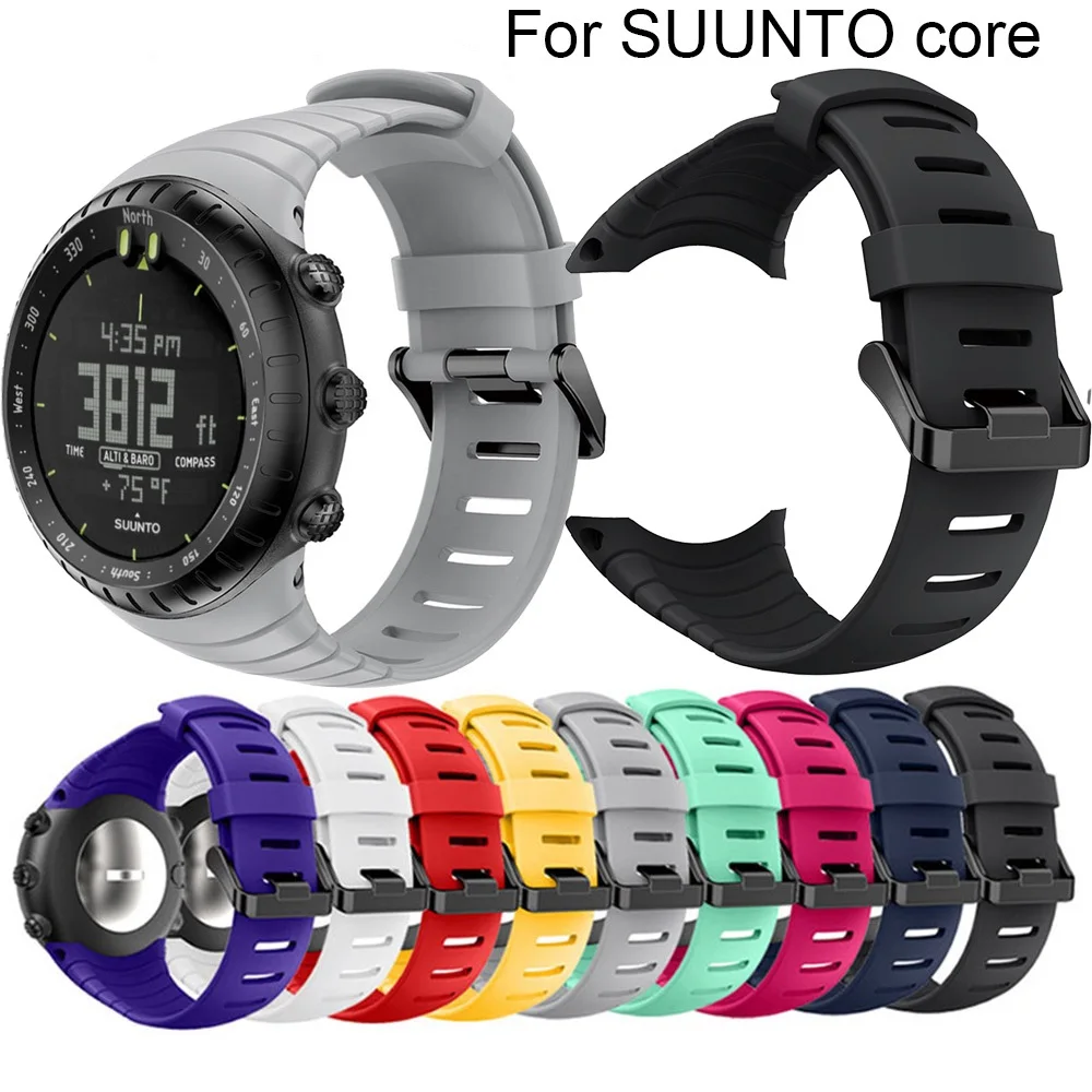 Мягкий силиконовый браслет для ядра Suunto Frontier/классические сменный Браслет для часов для ядра Suunto smart watch браслеты