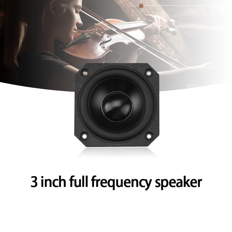 

KYYSLB 25W 4-8ohm 3 Inch Full Frequency Speaker Rare Earth Neodymium Iron Boron Strong Magnetic Speaker Fever Speaker Horn