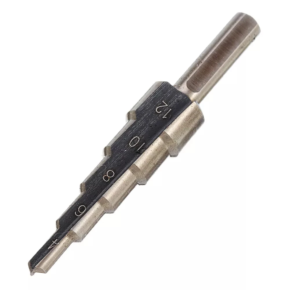 ALLSOEM Drillpro 5pcs 4-35mm HSS Step Drill Bit Set Multiple Hole Metric Size with Aluminum Case High Quality